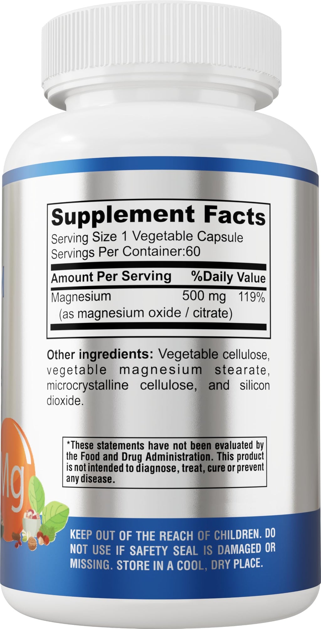 YUMMYVITE Magnesium Citrate Complex 500mg for Sleep - 60 Capsules - image 4