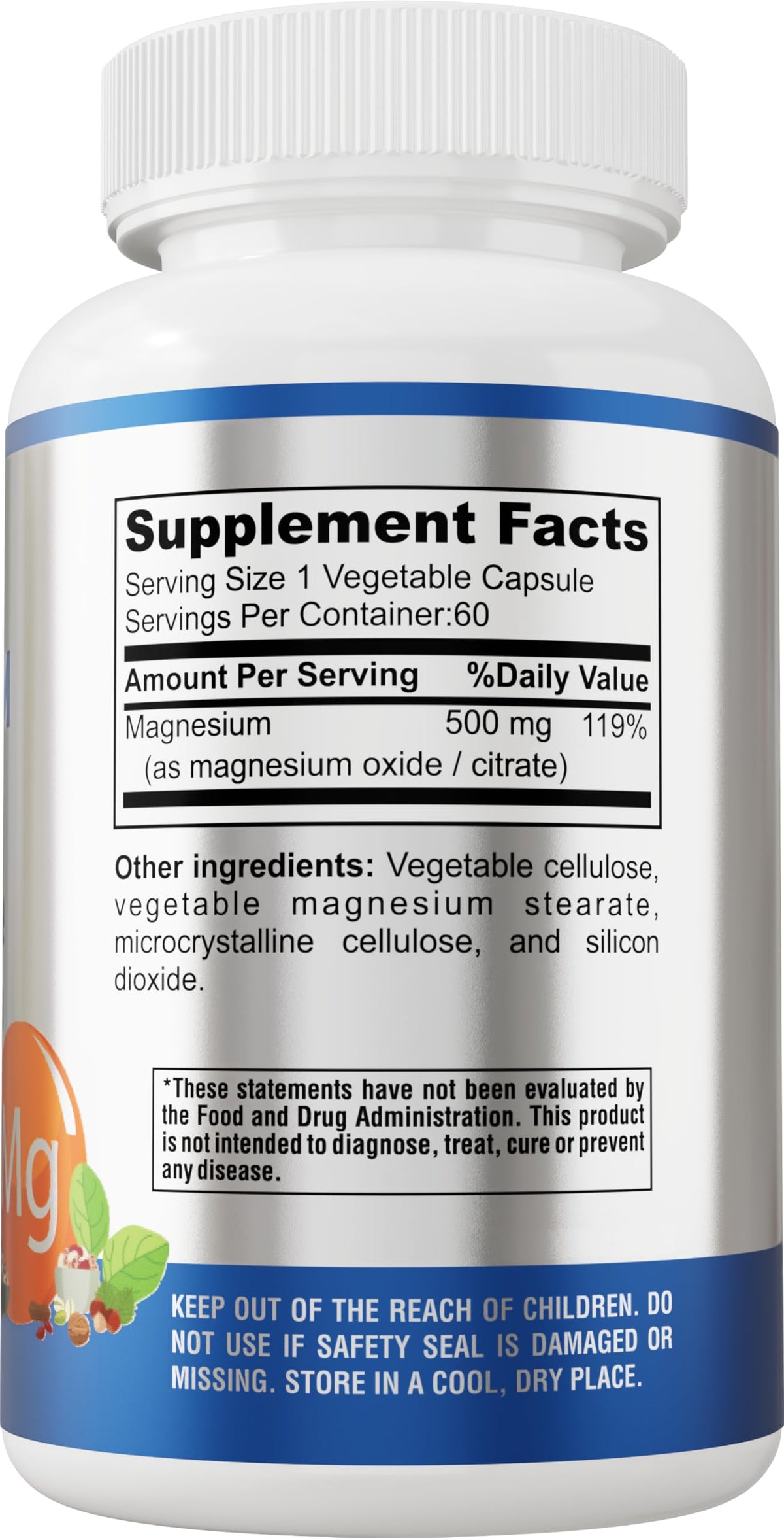 YUMMYVITE Magnesium Citrate Complex 500mg for Sleep - 60 Capsules - image 4
