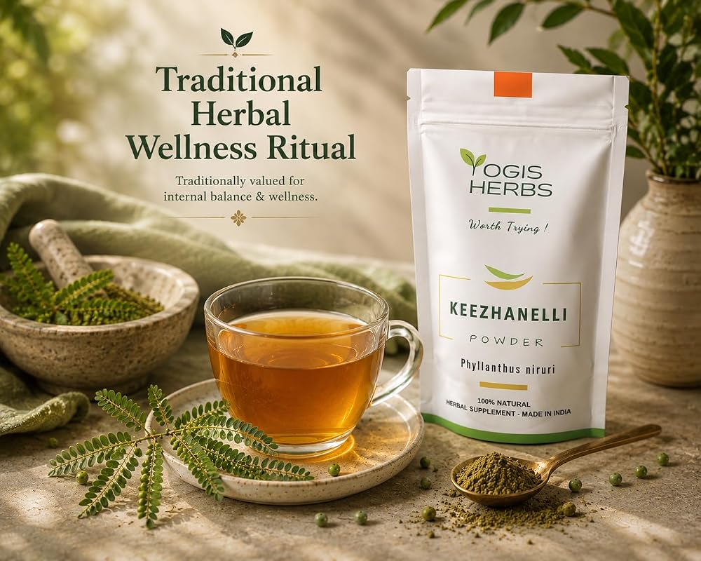 YOGIS HERBS Keezhanelli Powder (Phyllanthus Niruri)