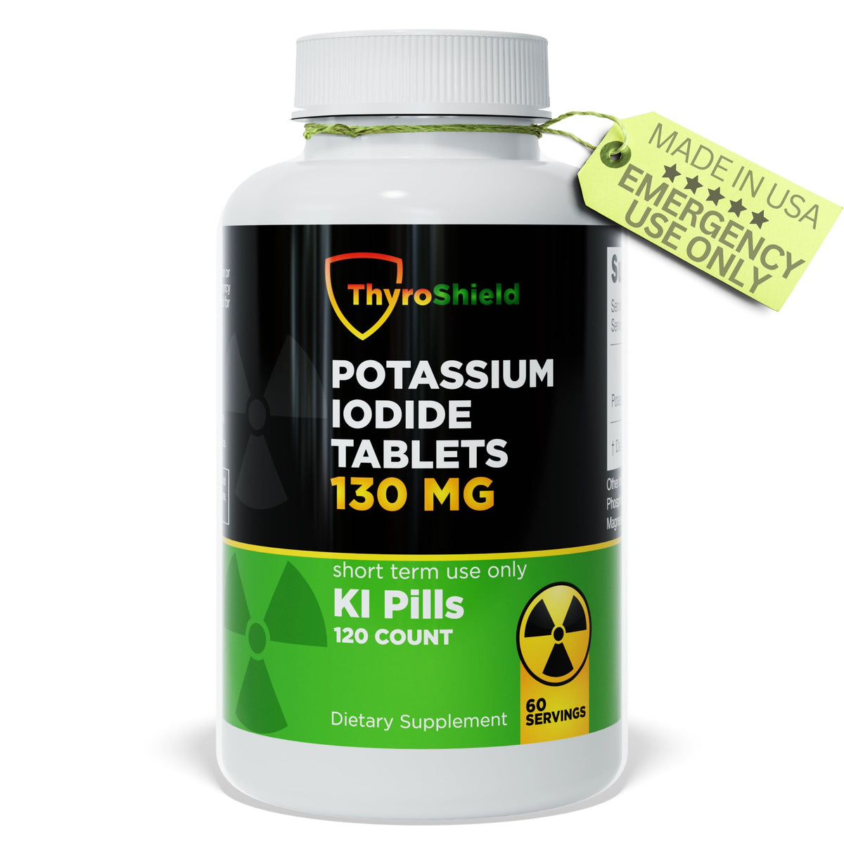 ThyroShield Potassium Iodide Tablets 130 mg