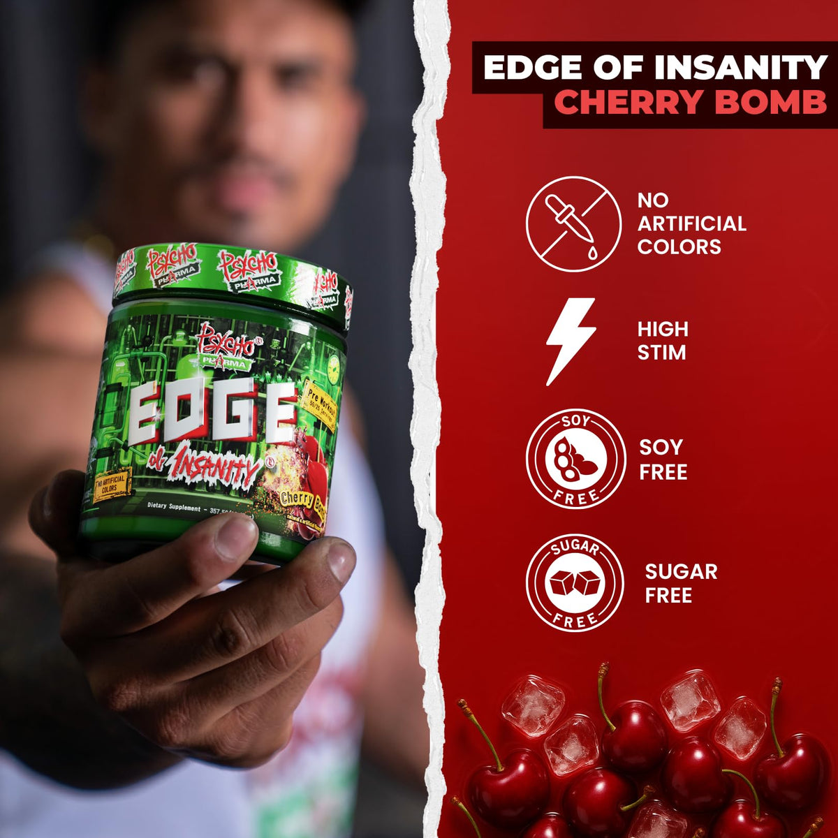 Psycho Pharma Edge of Insanity High-Stim Pre-Workout Powder