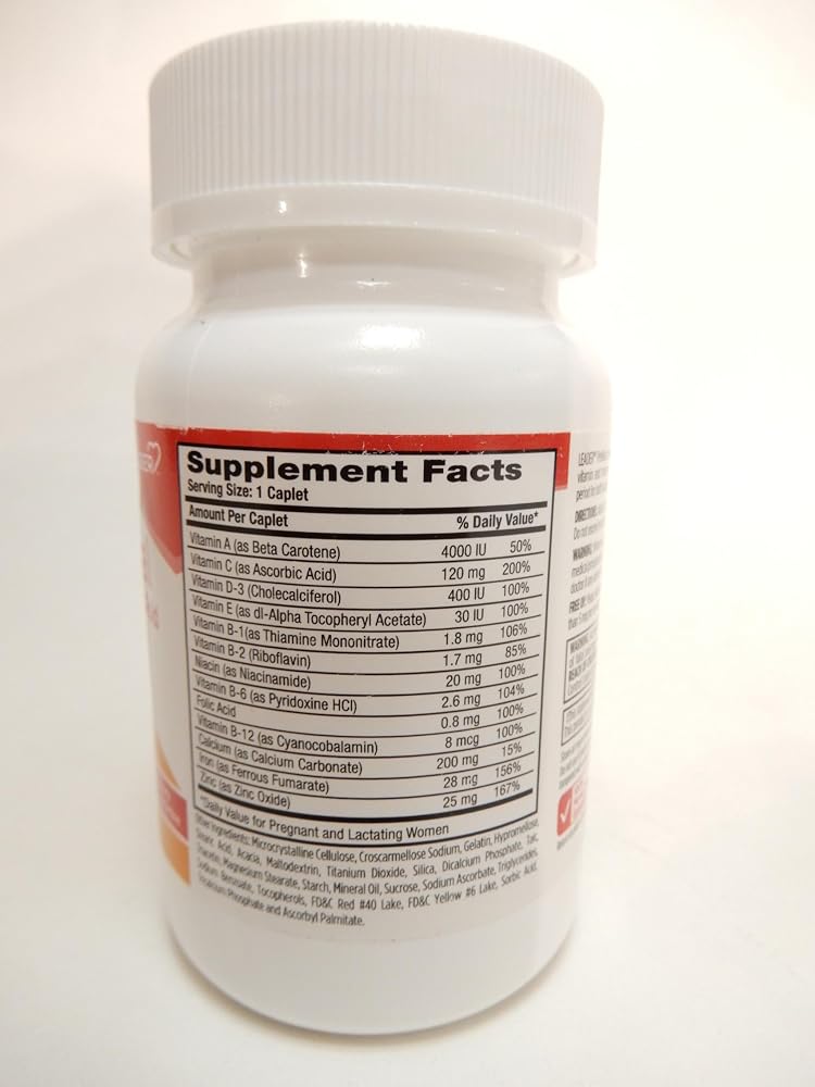 Leader Prenatal Vitamins Caplets - 300 Count (Pack of 3) - image 2