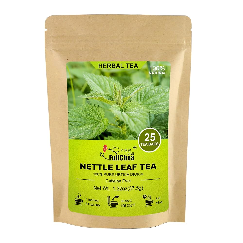 FullChea Nettle Leaf Tea Bags for Eye Health - 25 Count