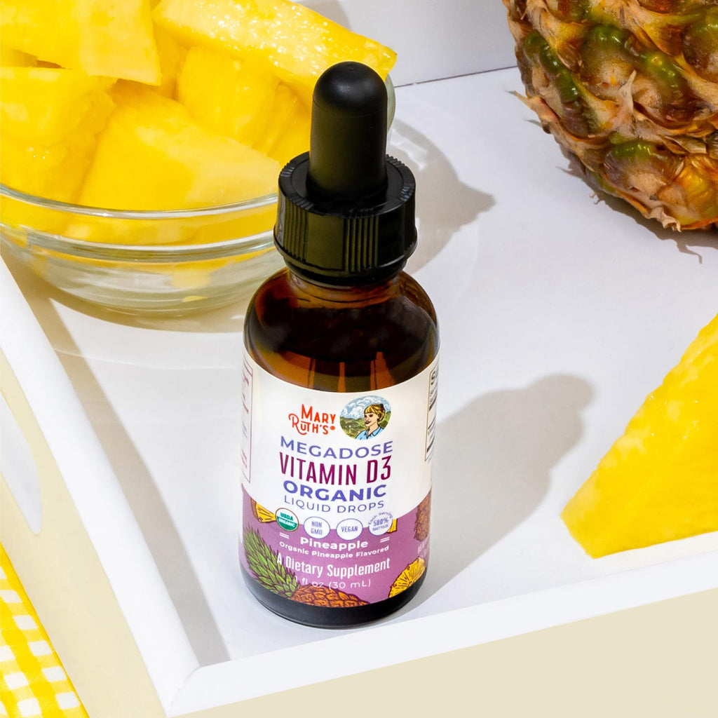 MARYRUTH'S Organic Vitamin D3 Liquid Drops Pineapple - 1 Fl Oz - image 10