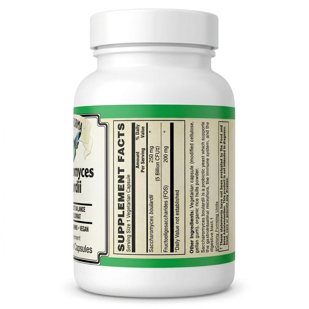 AlchePharma Saccharomyces Boulardii Probiotic - 90 Capsules - image 3