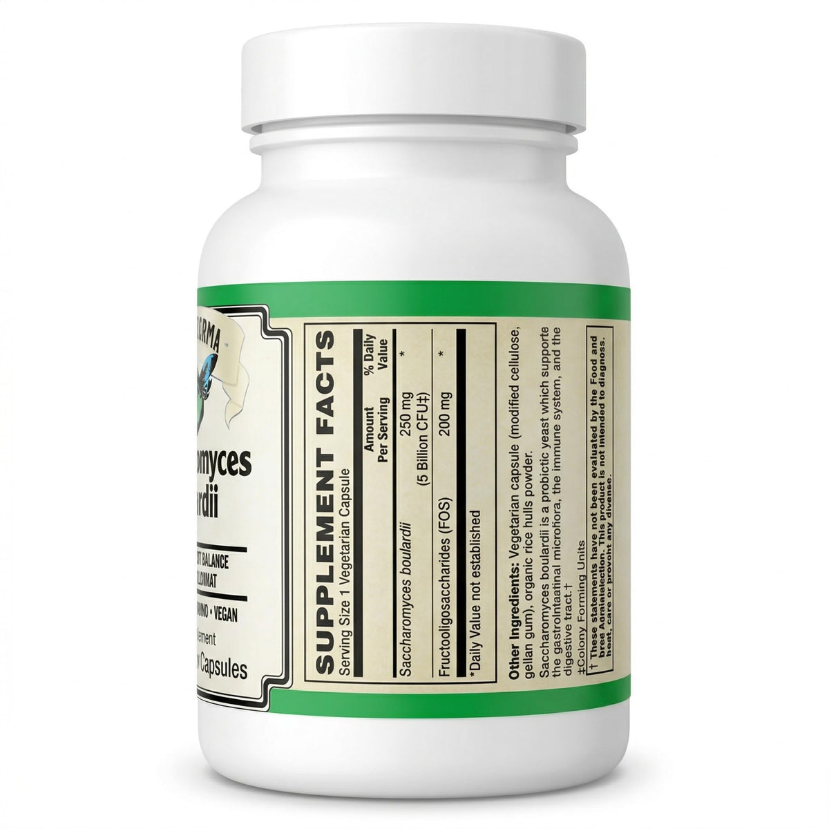 AlchePharma Saccharomyces Boulardii Probiotic - 90 Capsules - image 3