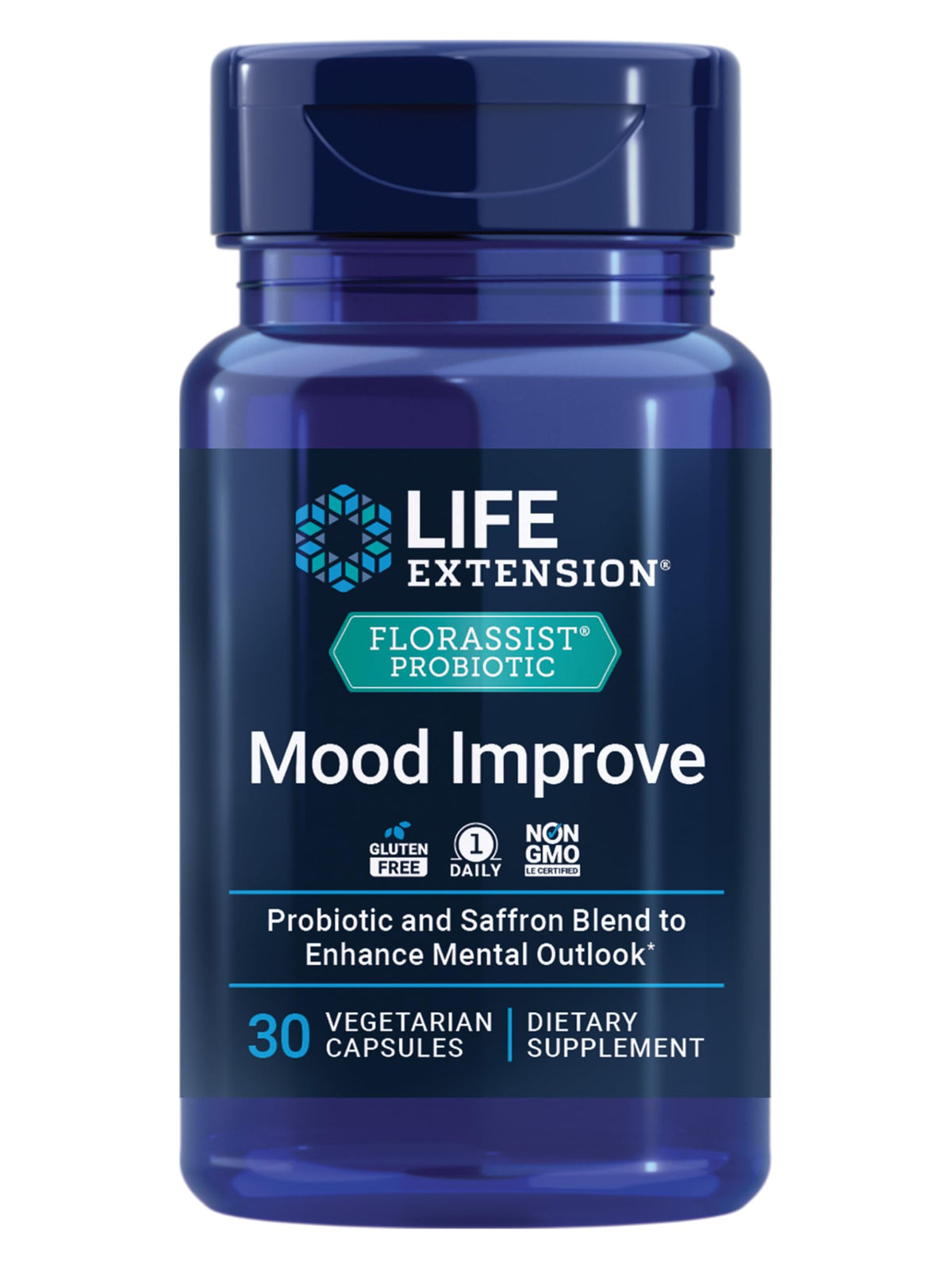 Life Extension FLORASSIST Probiotic Mood Improve - 30 Vegetarian Capsules