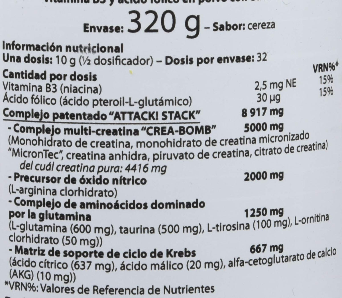 Scitec Nutrition Attack Creatine Pre-Workout - 320g - image 2