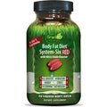 Irwin Naturals Body Fat Diet System-Six RED Nitric Oxide Booster - 72 Softgels