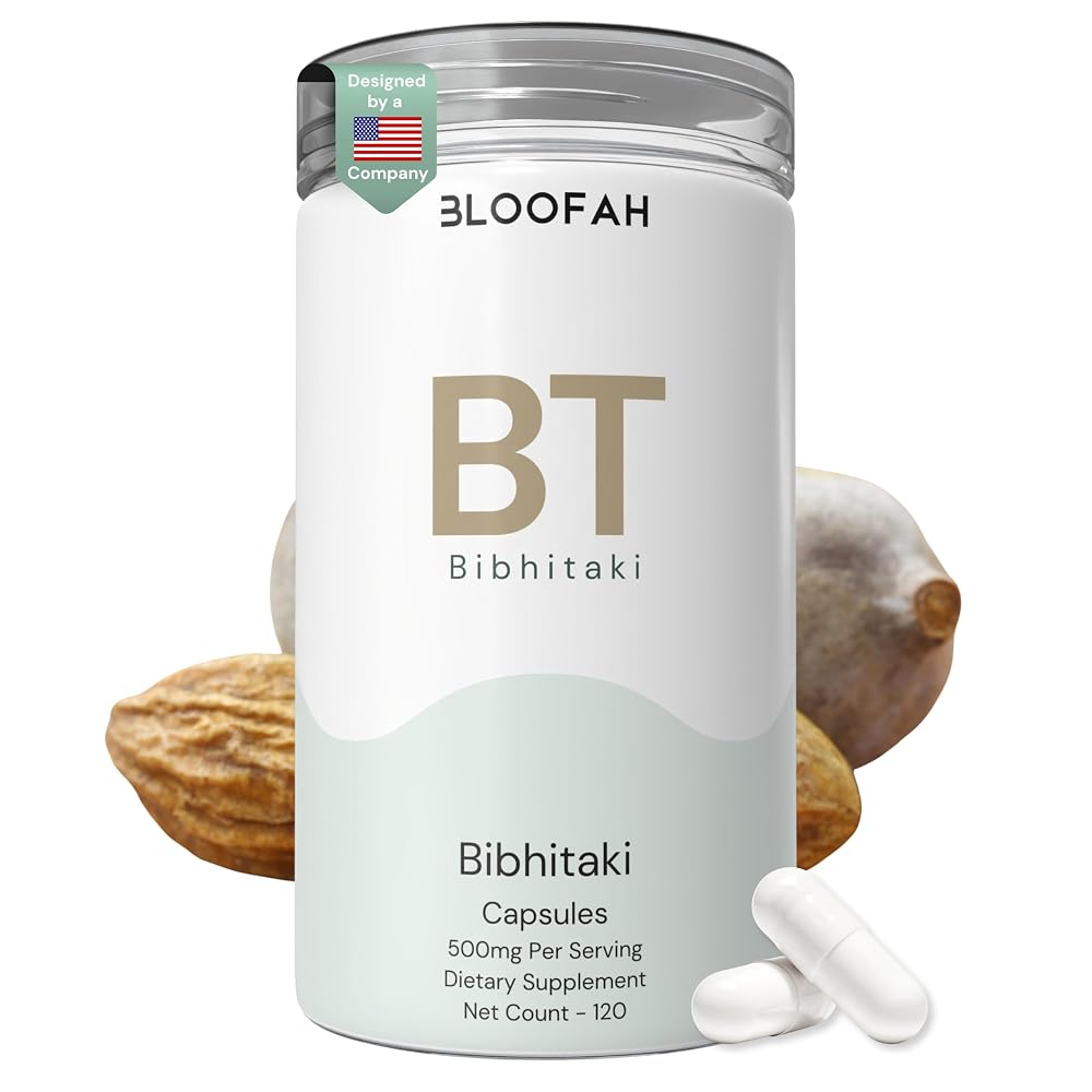 Bloofah BT Bibhitaki 500mg Capsules - 120 Count