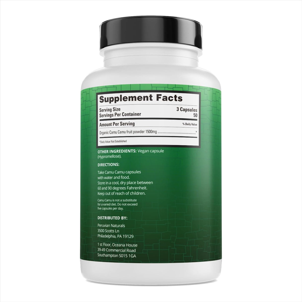 Peruvian Naturals Organic Vitamin C from Camu Camu - 150 Capsules - image 8