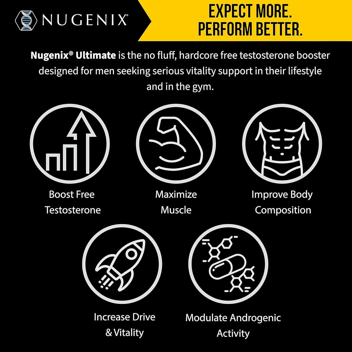 Nugenix Ultimate Testosterone Booster - 120 Tablets - image 3
