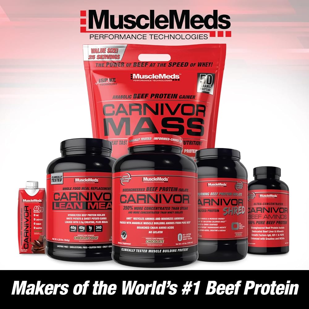 MuscleMeds CARNIVOR Mass Gainer Beef Protein Isolate - 6 lb - image 7