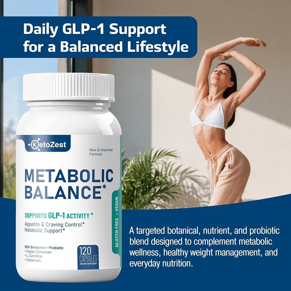 KetoZest GLP-1 Support Liposomal Berberine - 120 Capsules - image 2