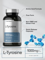 Horbäach L-Tyrosine 1000mg Amino Acid Supplement - 250 Capsules - image 4