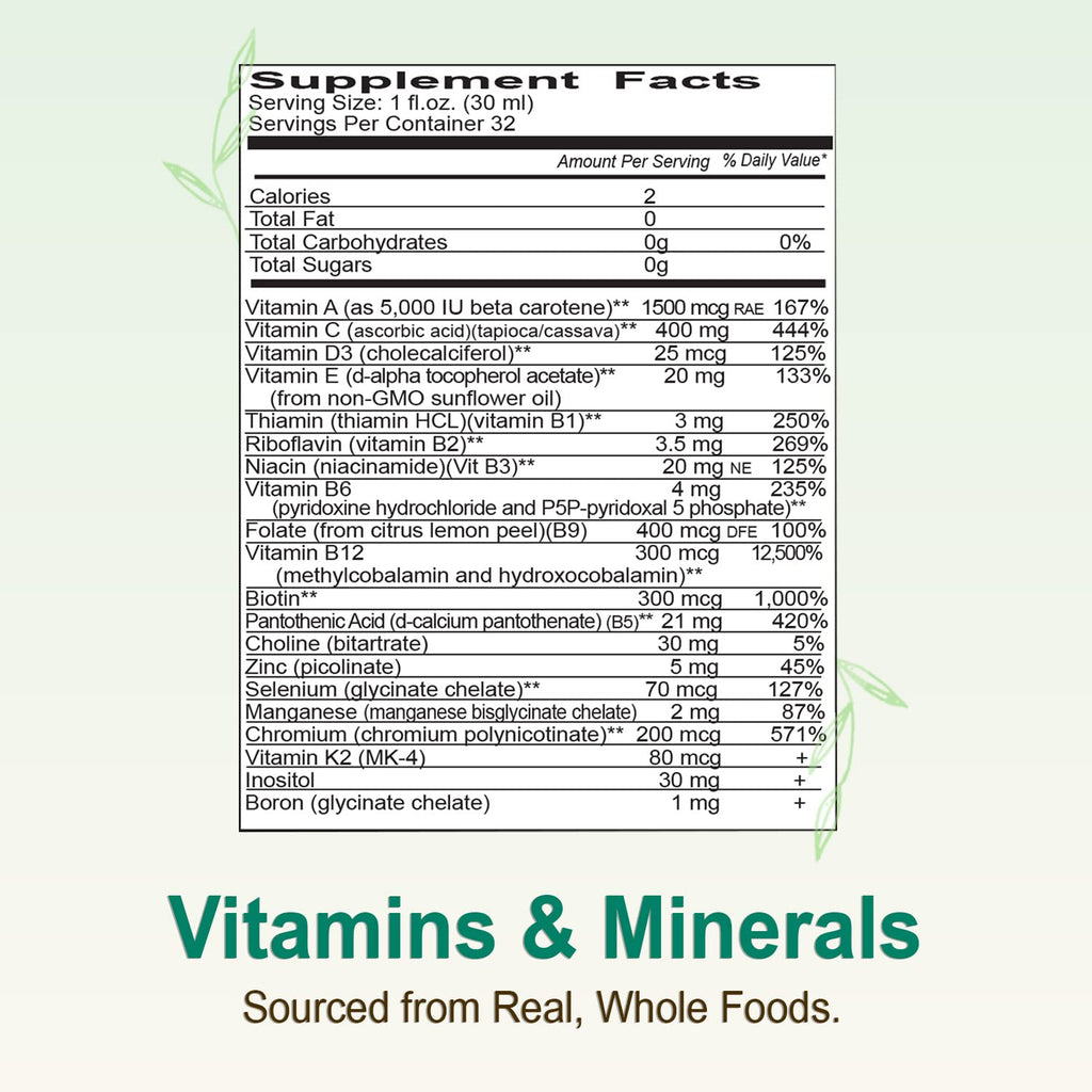 Vital Earth Minerals Super Multi Liquid Multivitamin - 32 Fl Oz - image 8