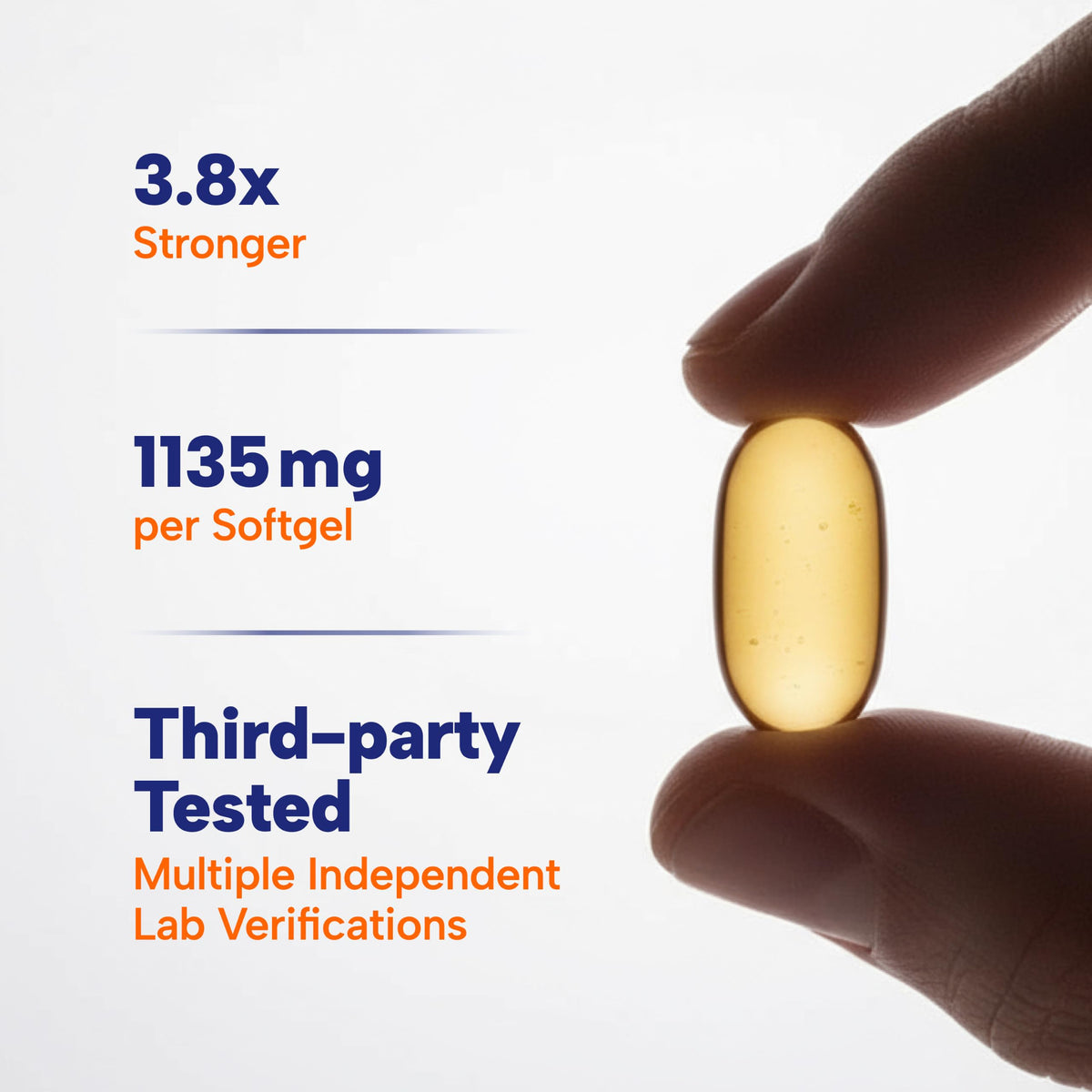 OmegaVia Ultra Concentrated Omega 3 Fish Oil 1135 mg - 60 Softgels - image 2