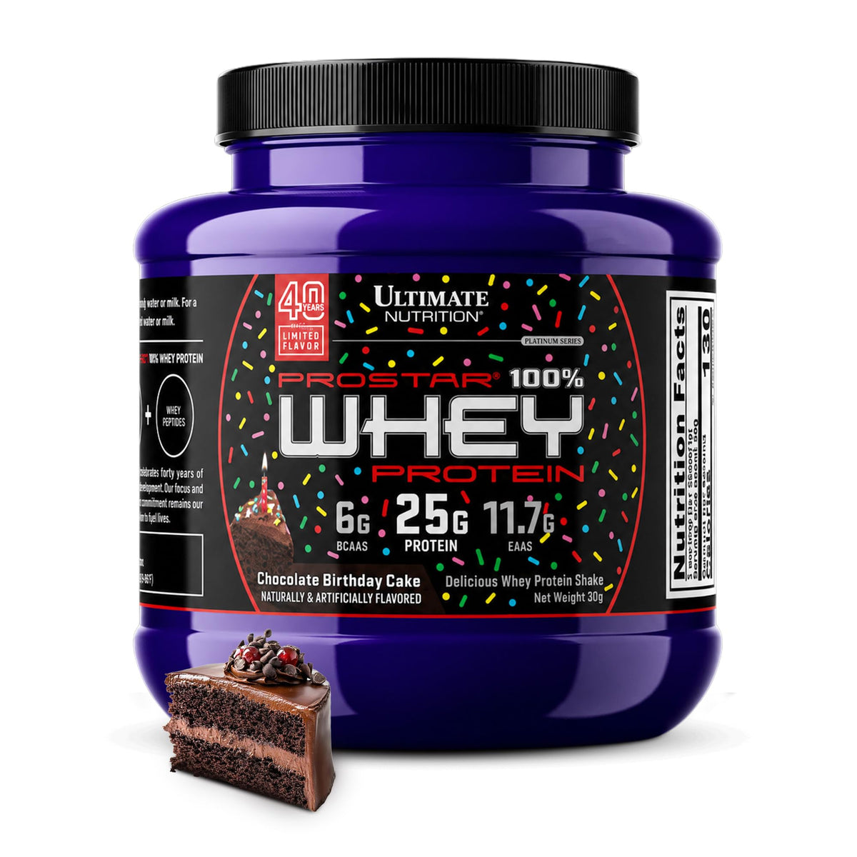 Ultimate Nutrition Prostar Whey Protein Isolate, Chocolate Birthday Cake