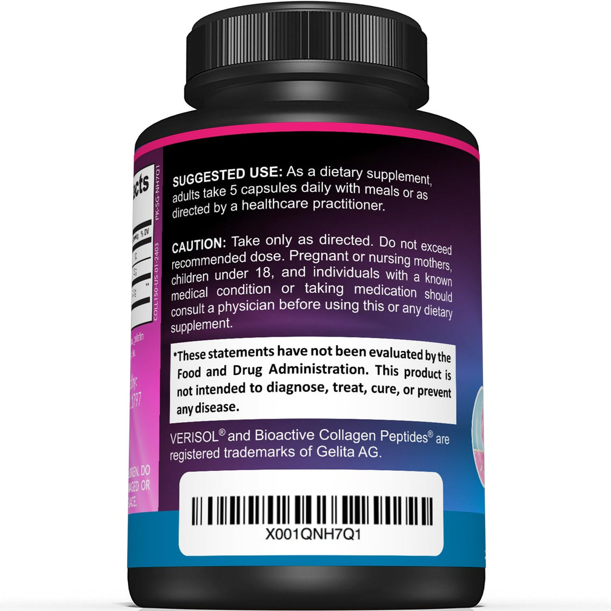 Sunergetic Premium Collagen Peptides - 150 Capsules - image 3