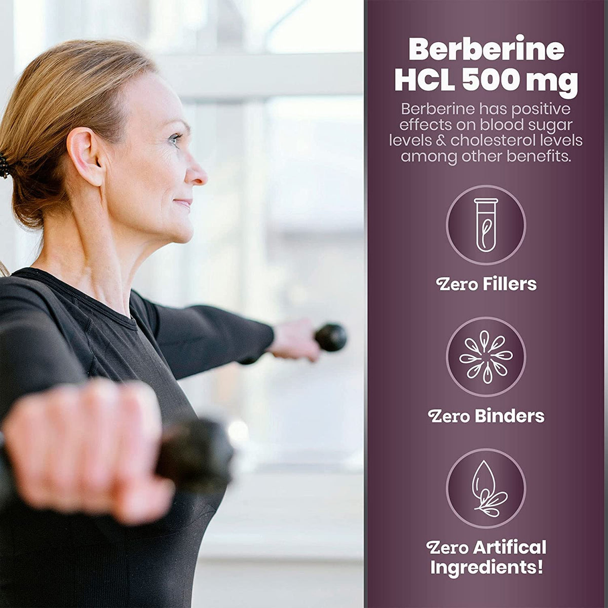 Simply Natures Pure Premium Berberine HCl 500mg - 120 Capsules