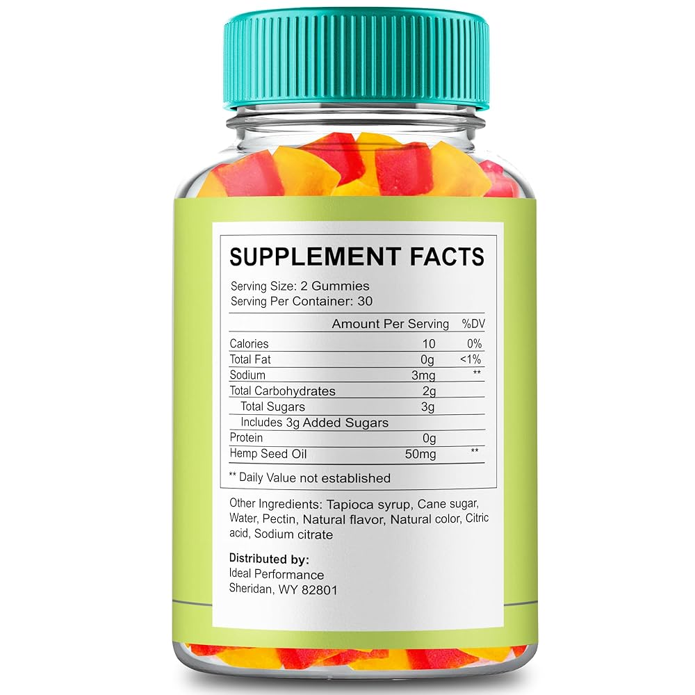 Twin Elements Hemp Gummies with Hemp Seeds Organic Extract - 180 Count - image 2