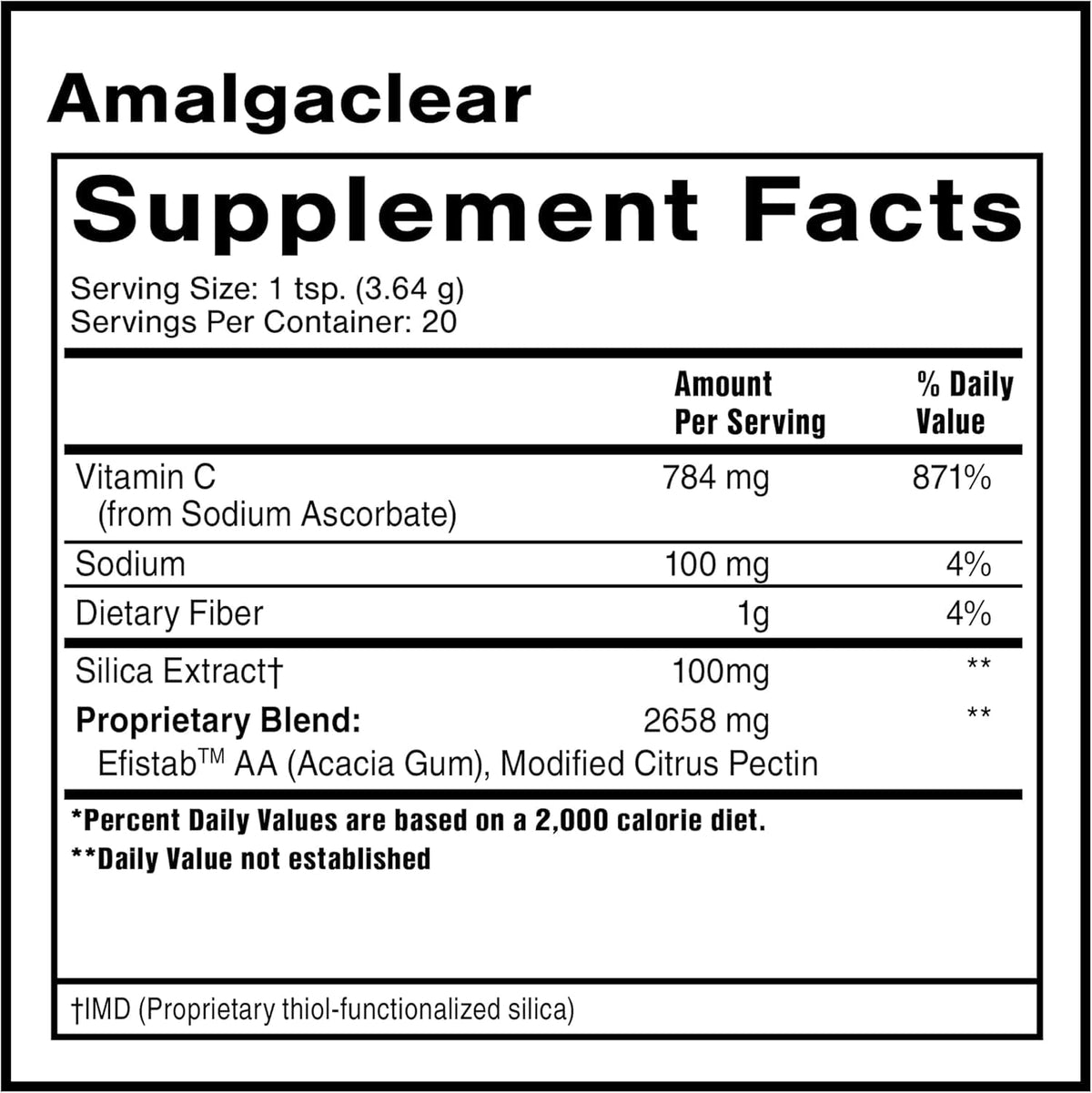 Quicksilver Scientific AmalgaClear Dental Support Powder - 20 Servings - image 2