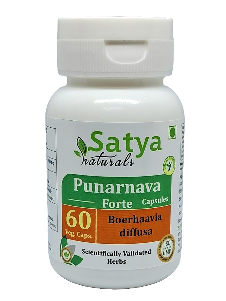 Satya Naturals Punarnava Forte Capsules 500 mg. 60 Veg. Capsule