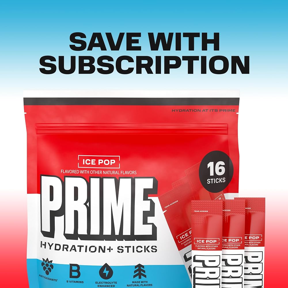 PRIME HYDRATION+ Sticks ICE POP