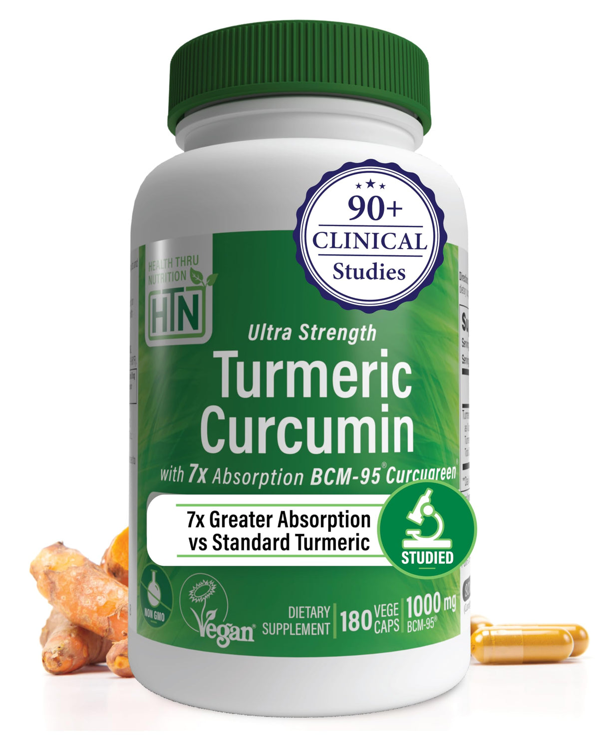 Health Thru Nutrition Turmeric Curcumin Complex 500mg Supplement