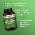Dr. Mercola Grass Fed Beef Organ Complex - 180 Capsules - image 4