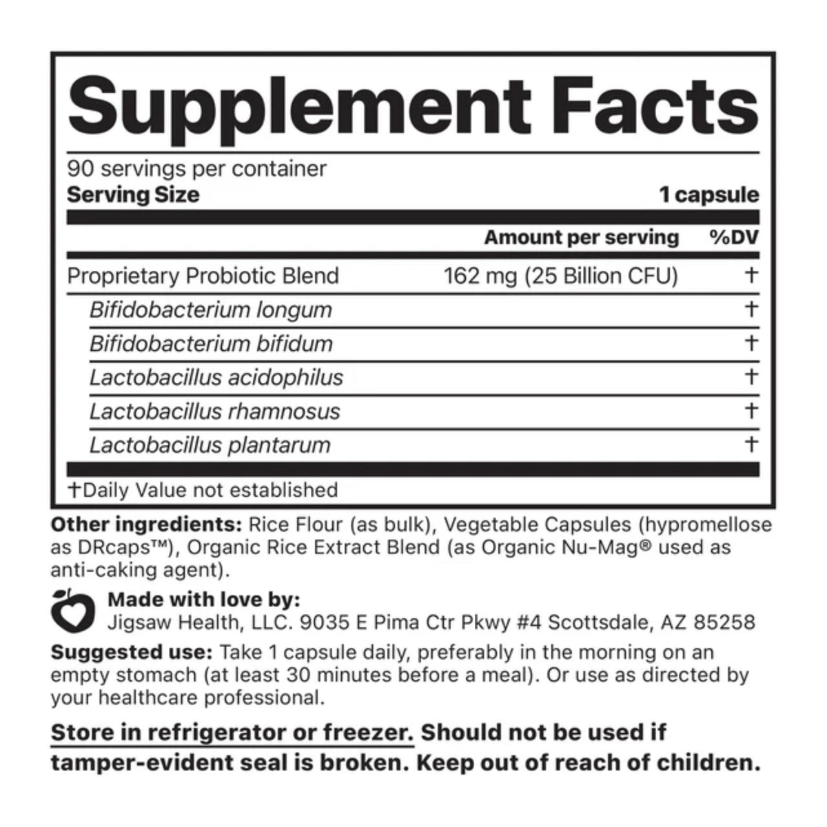 Jigsaw Health Probiotics Essential Blend - 90 Capsules - image 2