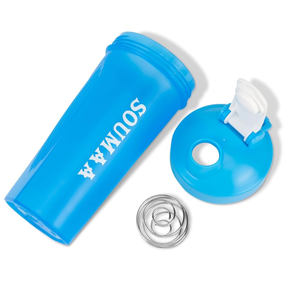 SOUMAA Protein Shaker Bottle 20 oz - BPA-Free Leak-Proof