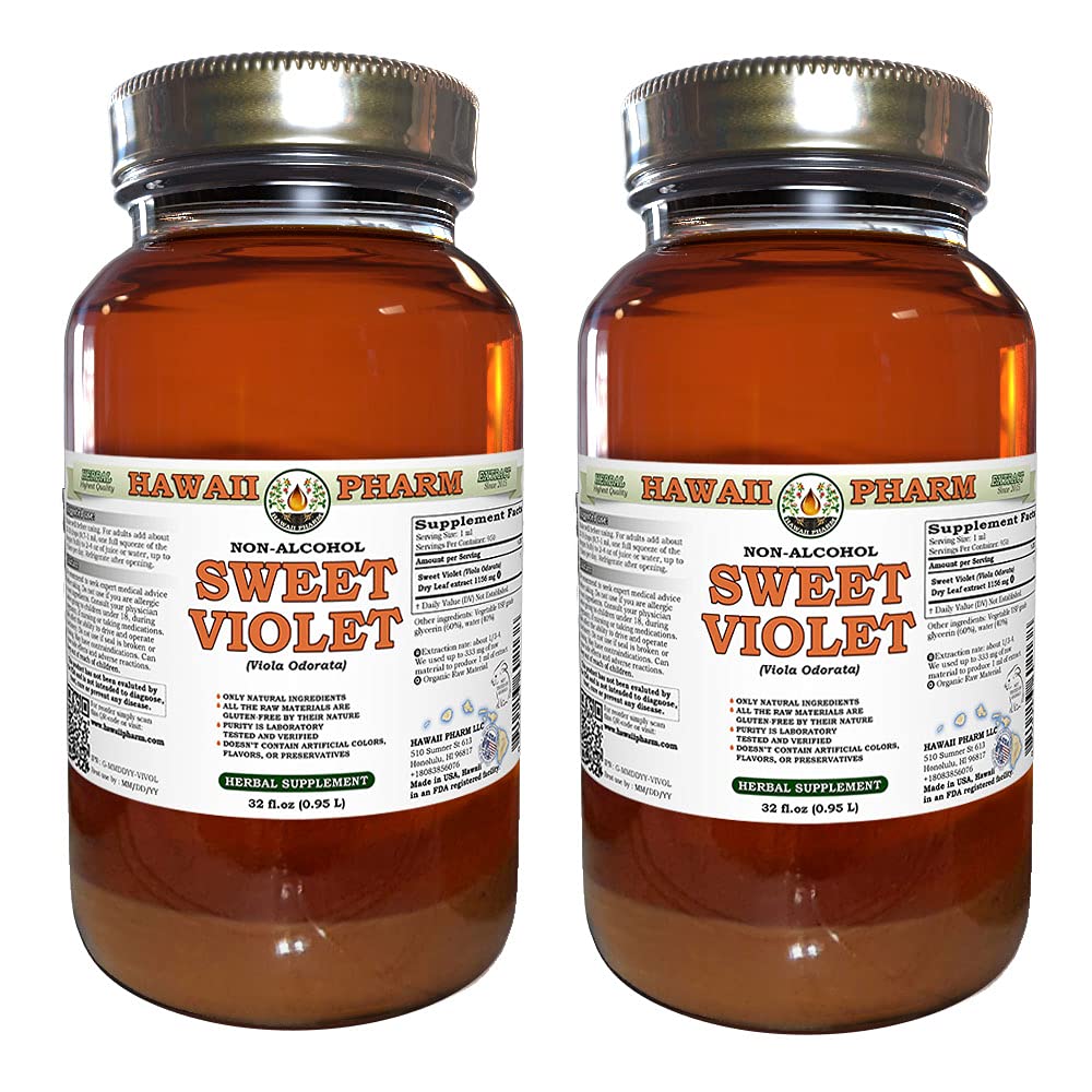 Hawaii Pharm Sweet Violet (Viola odorata) Leaf Alcohol-Free Extract