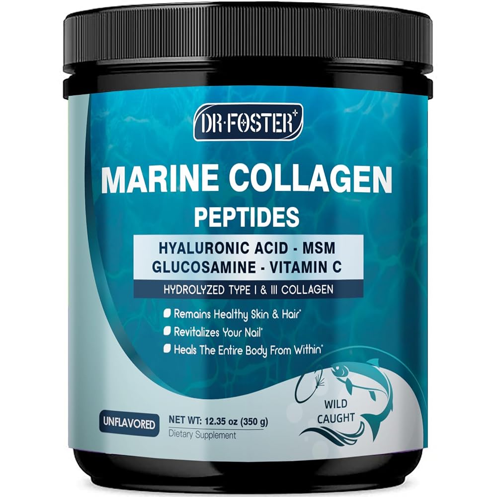 DRFOSTER Marine Collagen Peptides Powder Type I & III - 35 Servings
