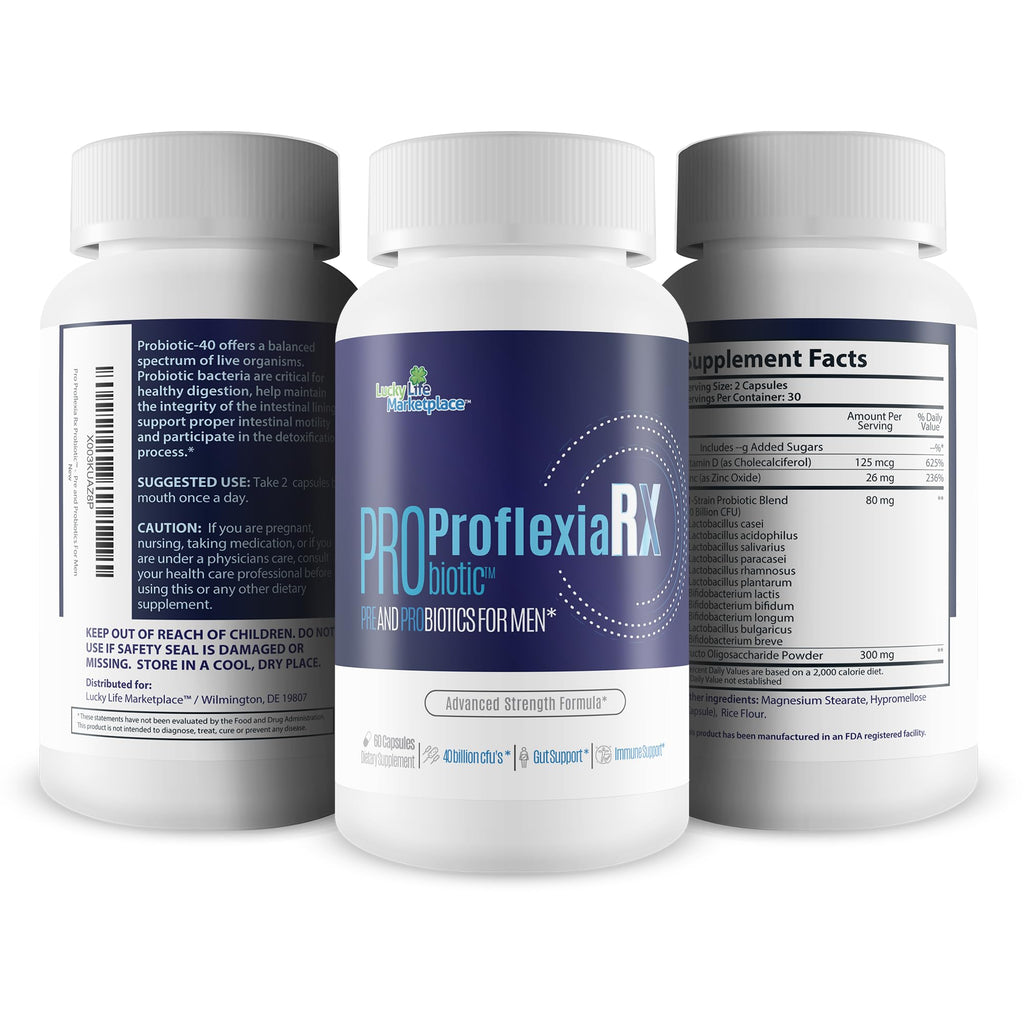 Generic Probiotic Proflexia Rx Male Formula - 40 Billion CFU - 1 Count - image 4
