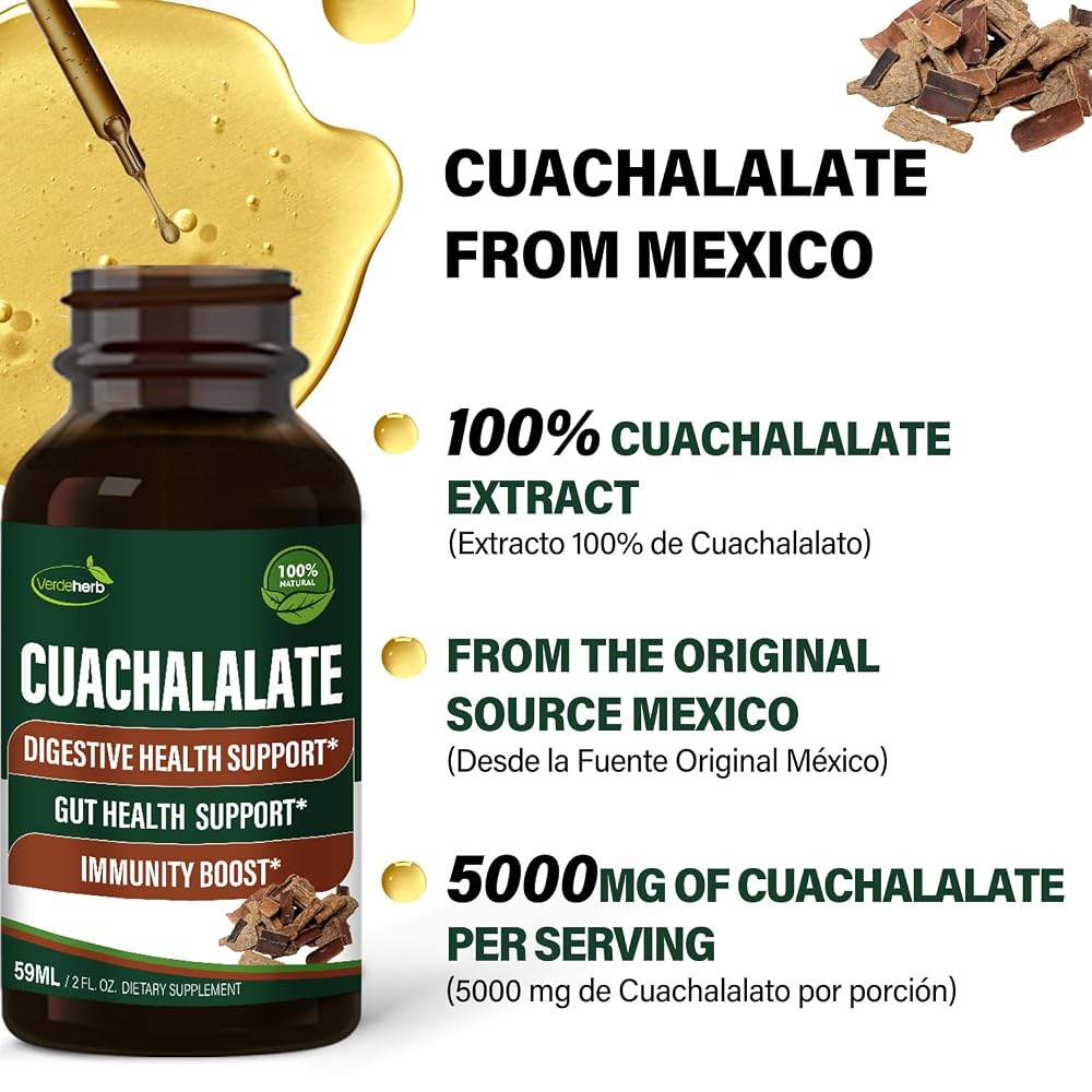Verdeherb Cuachalalate Drops Digestive & Immune Support - 2 Fl Oz - image 3