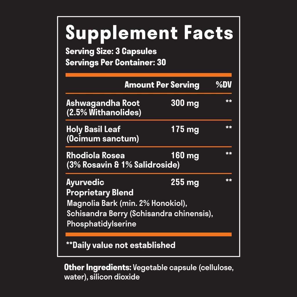 Nuven Naturals Adrenal Support & Cortisol Manager Supplement - 90 Capsules - image 2