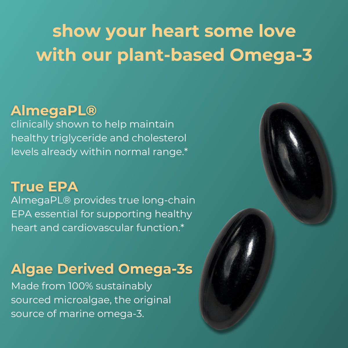 Iwi Life Heart Omega-3 - Healthy Heart Support - Vegan Fish Oil