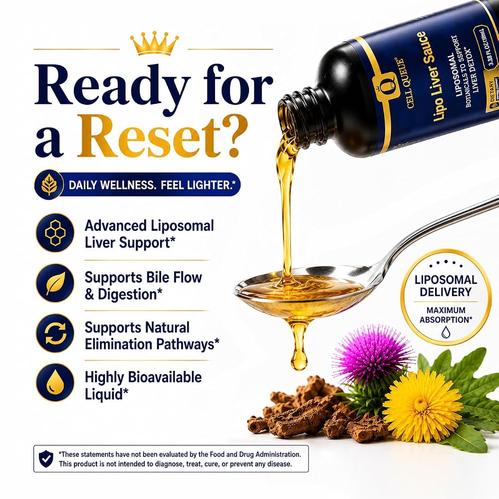 Cellqueue Lipo Liver Sauce Liposomal Liquid - 3.38 Fl Oz - image 2