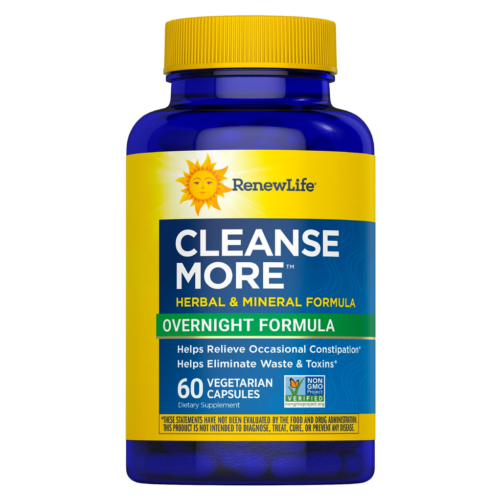 Renew Life Cleanse More Herbal Formula - 60 Vegetarian Capsules