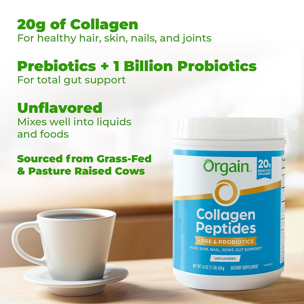 Orgain Collagen Peptides + Prebiotic & Probiotics Powder - 1 lb - image 4