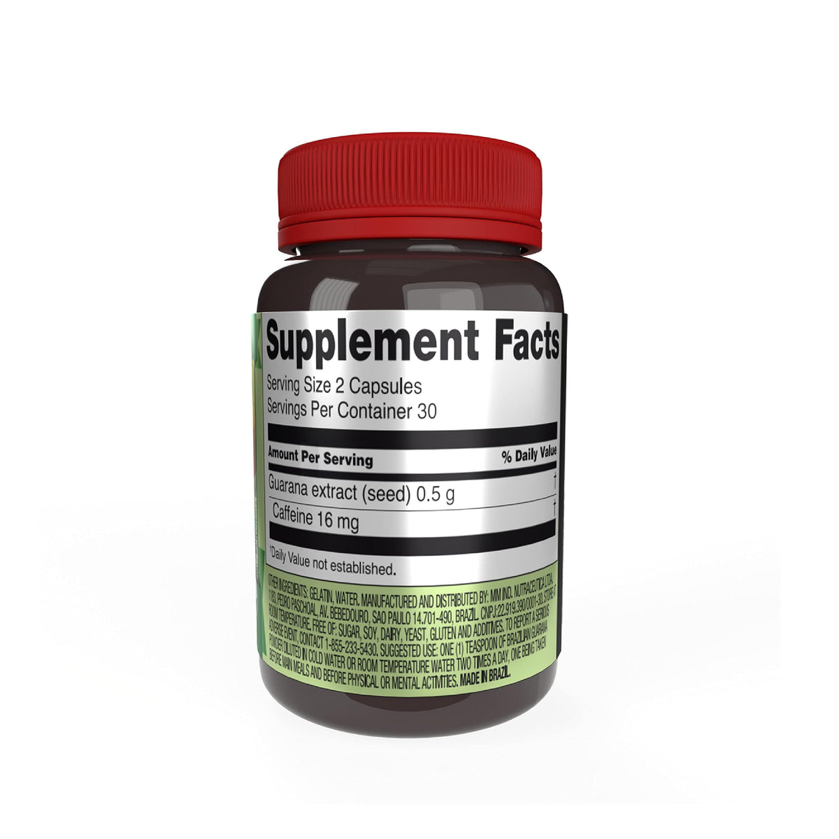 Beelife Brazilian Guarana Capsules 250mg Energy & Focus - 60 Capsules - image 2