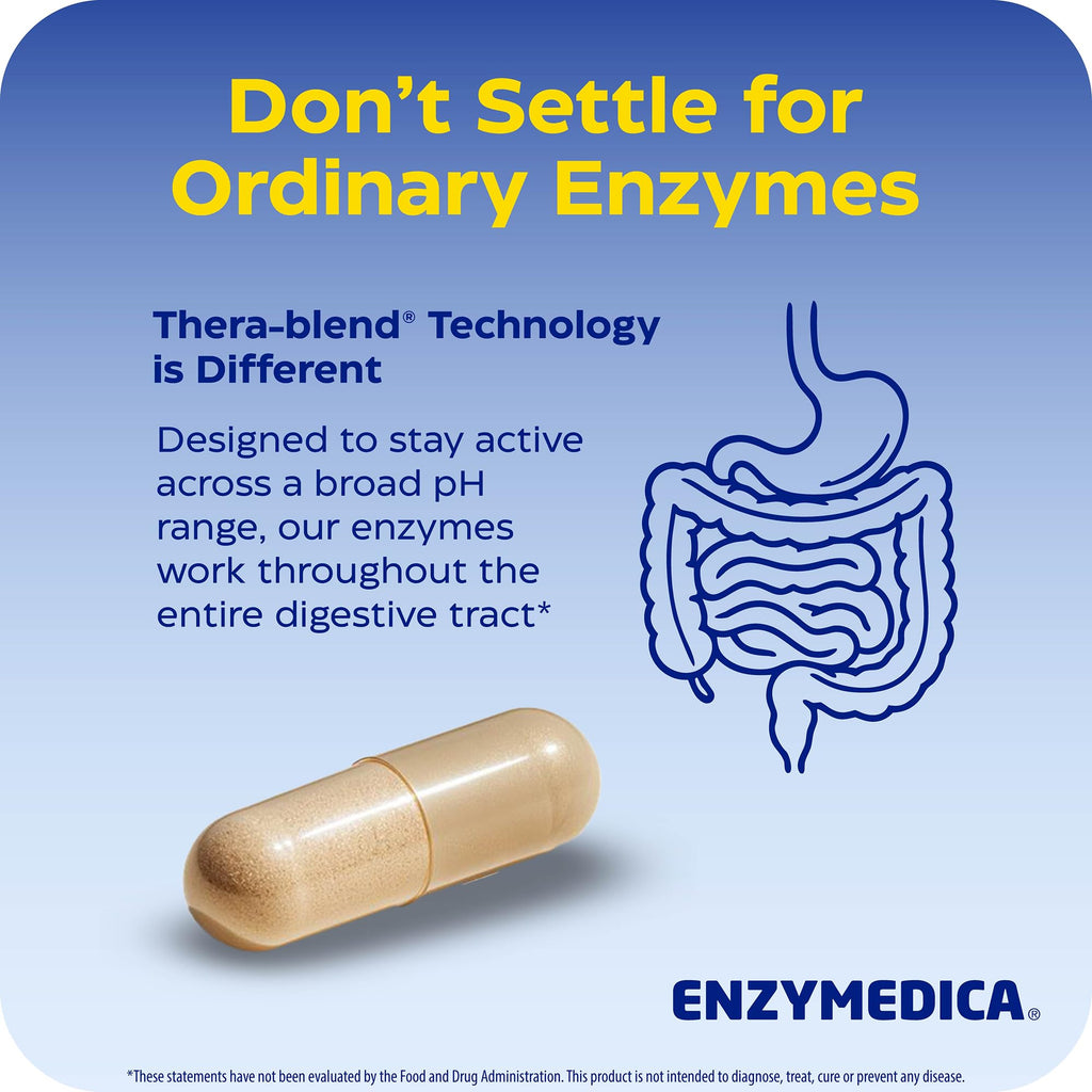 Enzymedica Digest Basic Multi-Enzyme for Gas & Bloating - 180 Capsules - image 7