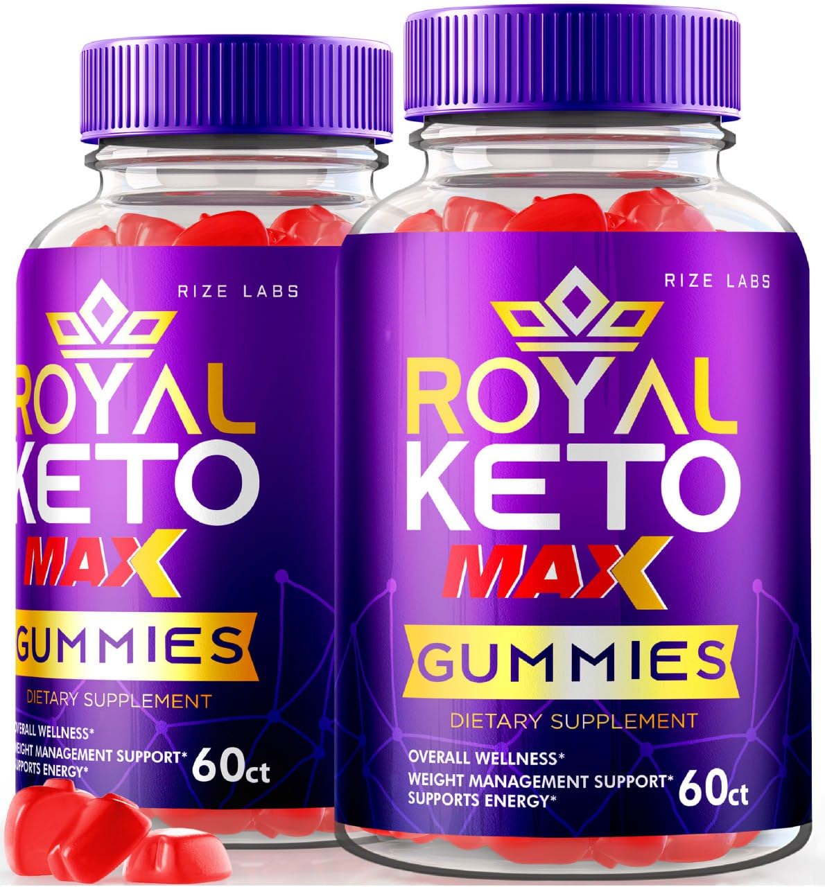 rize labs Royal Keto ACV Organic Gummies Weight Loss - 120 Gummies