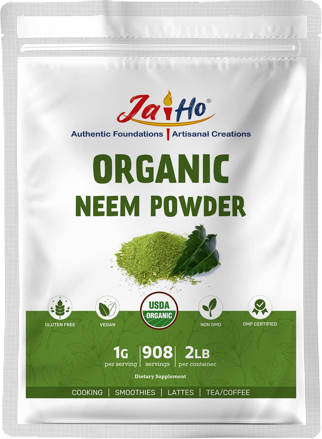 Vitamatic Jai Ho USDA Organic Neem Powder - 32 oz