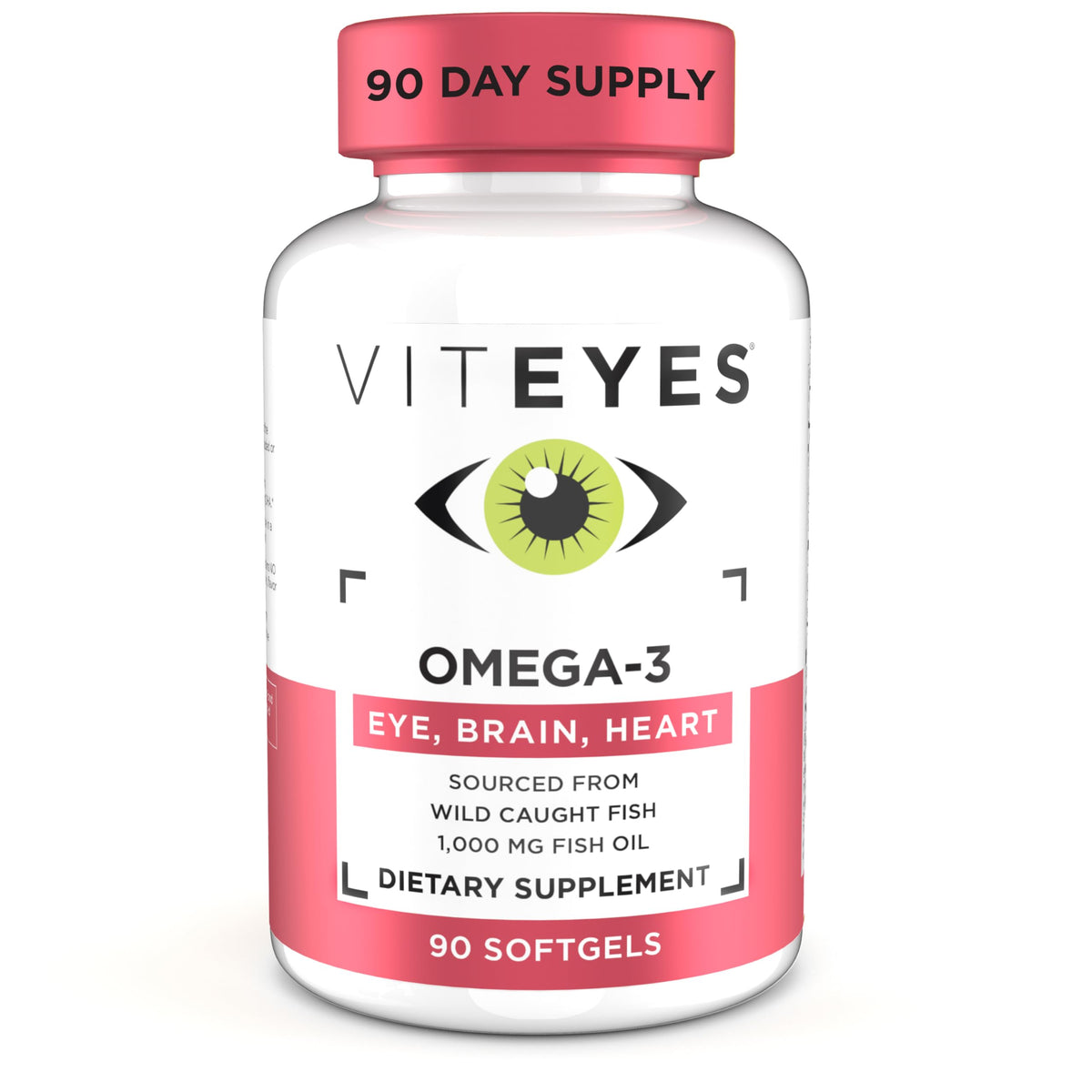 Viteyes Omega-3 Vision Health Supplement with EPA & DHA - 90 Softgels