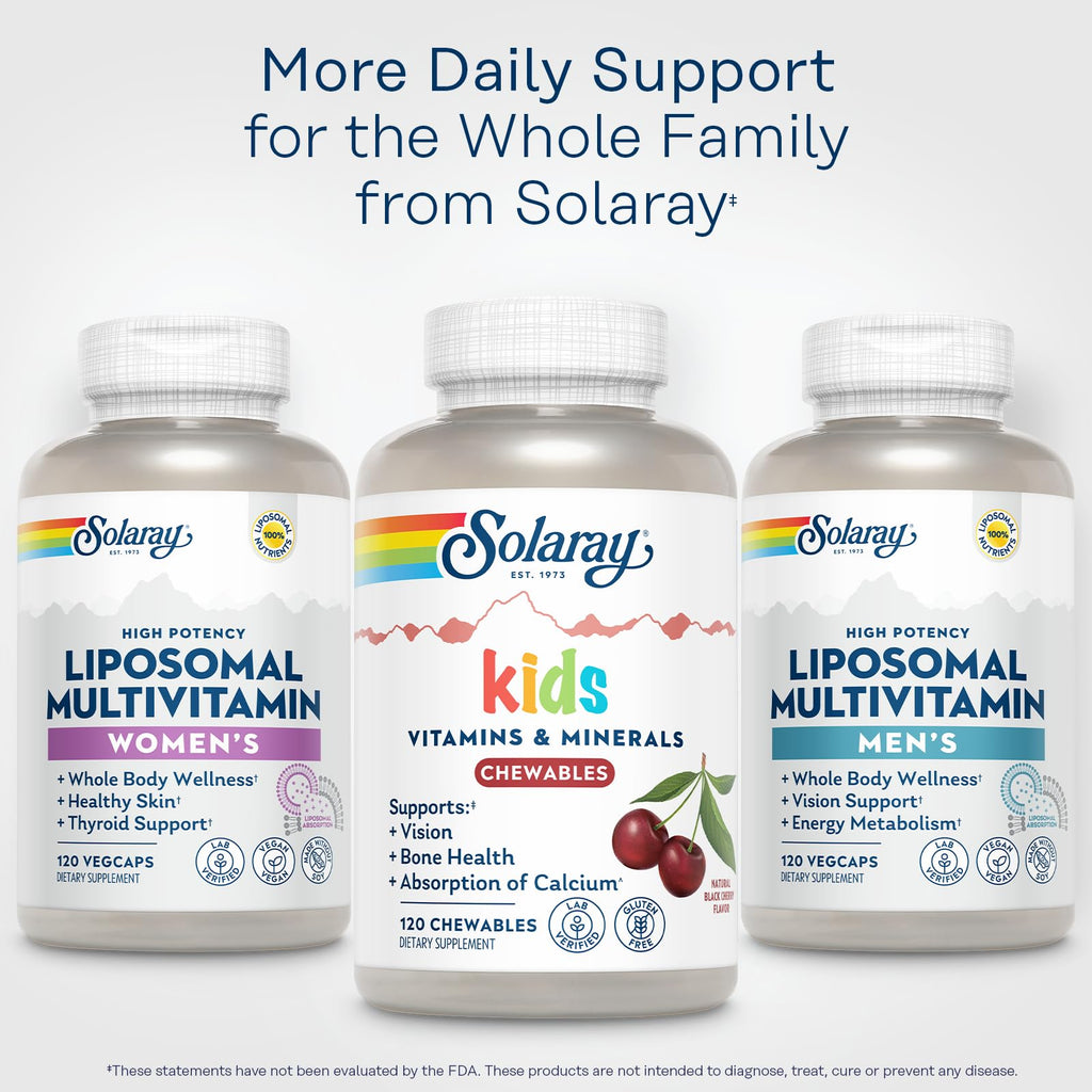 SOLARAY Children's Vitamins & Minerals Complete, Black Cherry