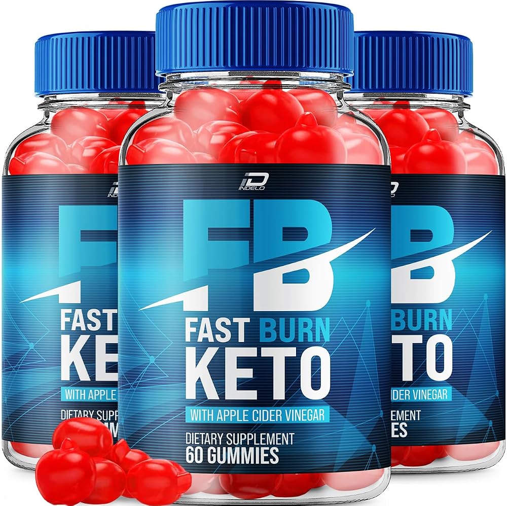 Indelo Fast Burn Keto ACV Gummies with Vitamin B12 - 180 Gummies