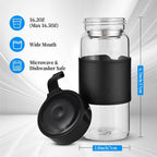 BNCWCQZ Small Glass Shaker Bottle