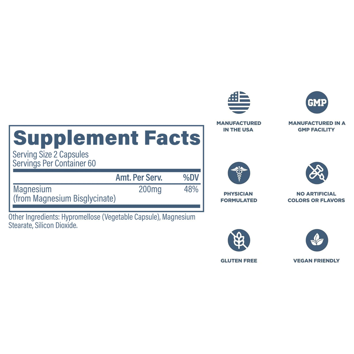 Revive MD Pure Magnesium Glycinate 200mg - 120 Vegetarian Capsules - image 8